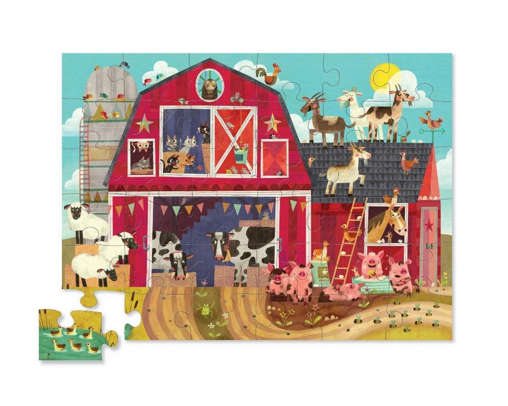 Crocodile Creek Barnyard Buddies Lattiapalapeli 36 Palaa