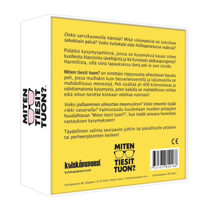 Miten Tiesit Tuon? -Tietovisapeli
