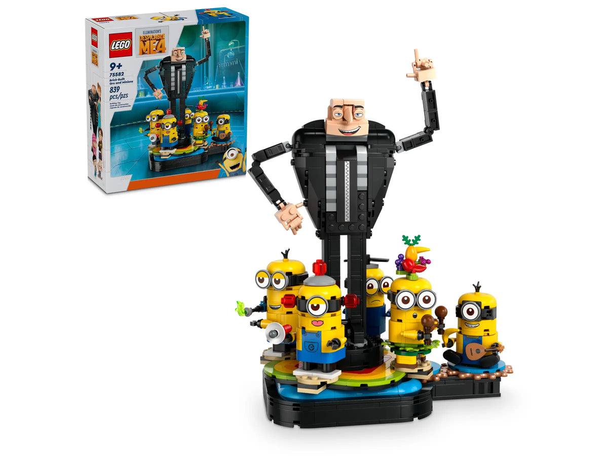 LEGO Minions 75582 Palikoista Rakennettavat Gru ja Kätyrit