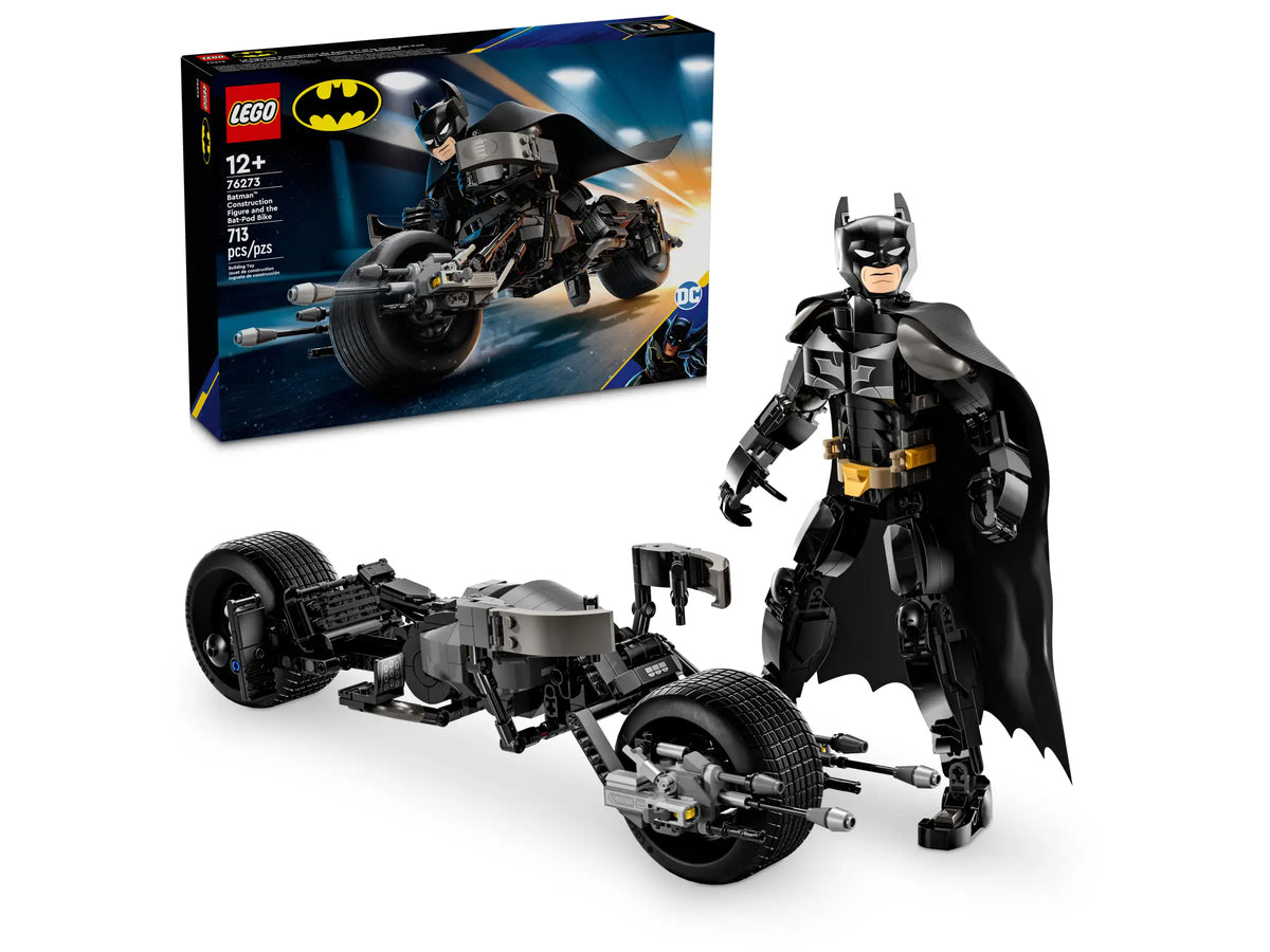 LEGO Batman 76273 Rakennettava BatmanTM-hahmo ja Batpod-pyörä