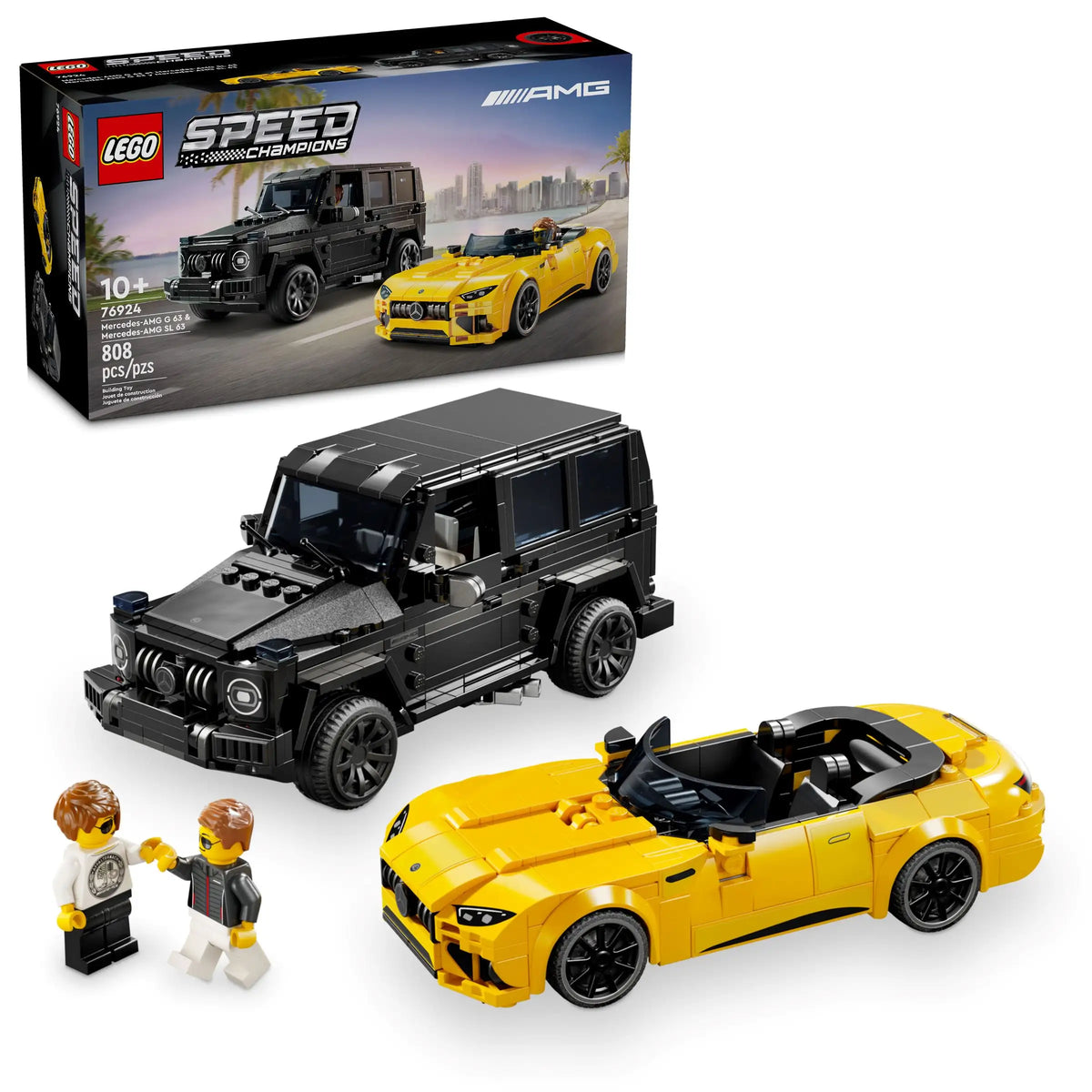 LEGO Speed Champions 76924 Mercedes-AMG G 63 ja Mercedes-AMG SL 63