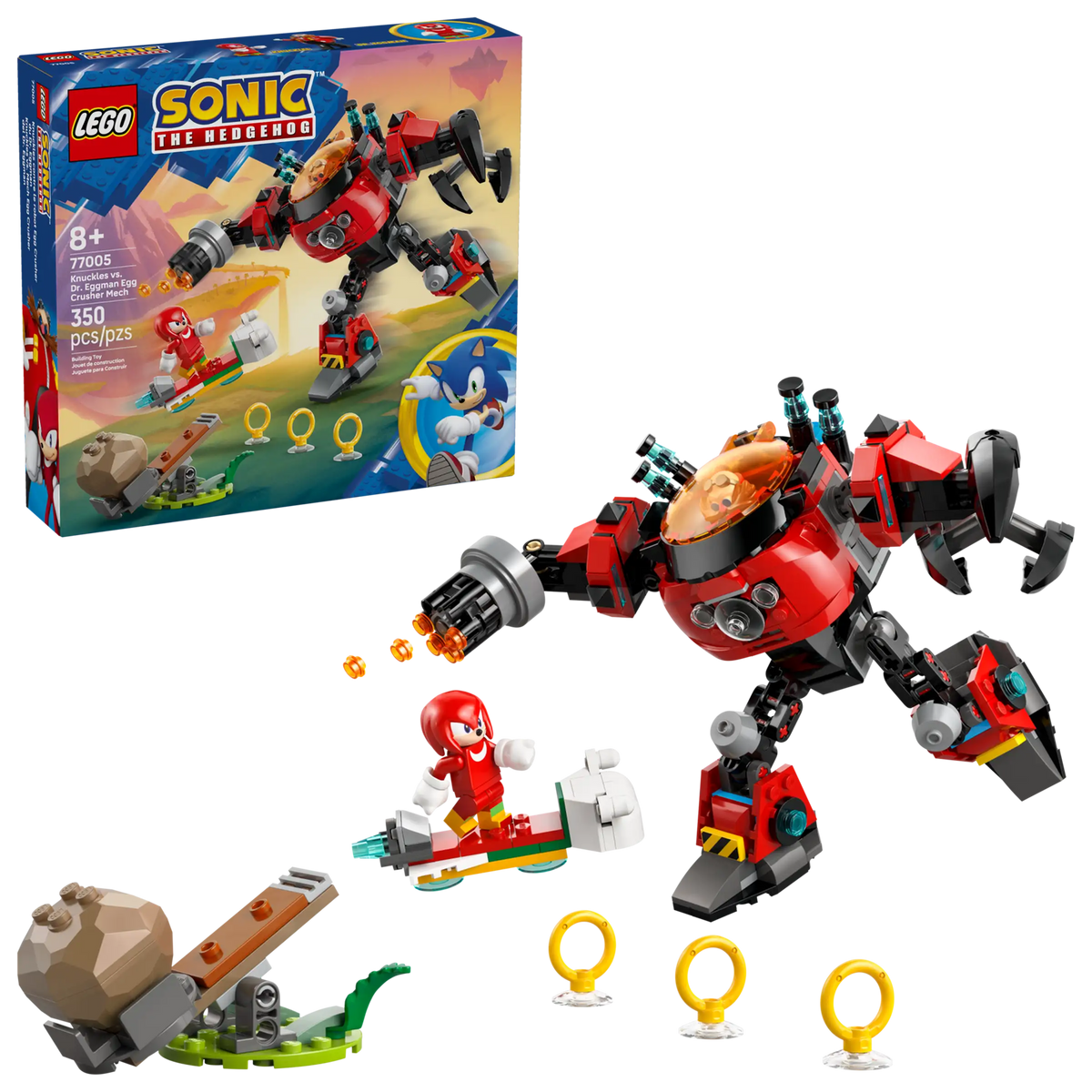 LEGO Sonic 77005 Knuckles vs. Dr. Eggman ja Egg Crusher Robotti