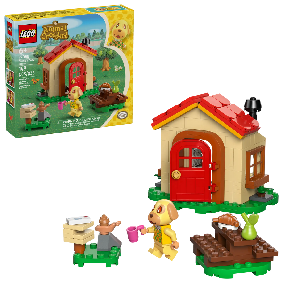 LEGO 77058 Animal Crossing Goldie Kodikkaassa Talossaan