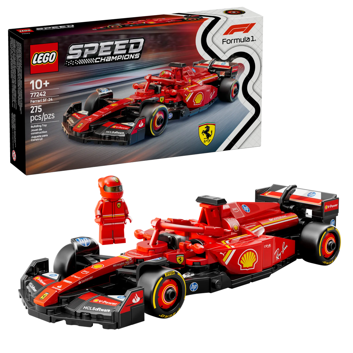 LEGO 77242 Ferrari SF-24 F1® ‑kilpa-auto