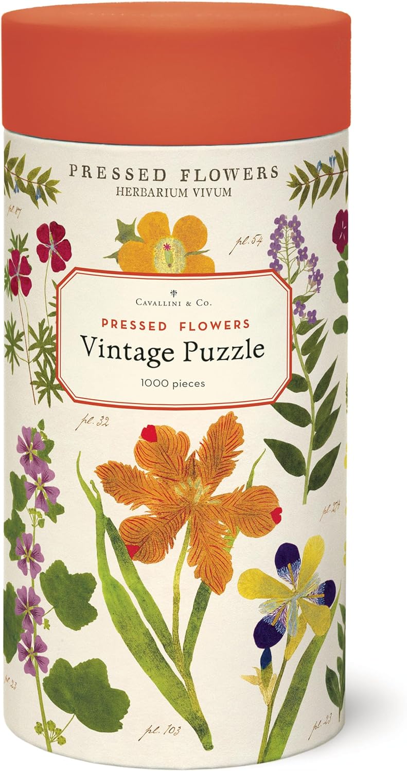 Cavallini & Co. Vintage Puzzle 1000 Palaa Pressed Flowers