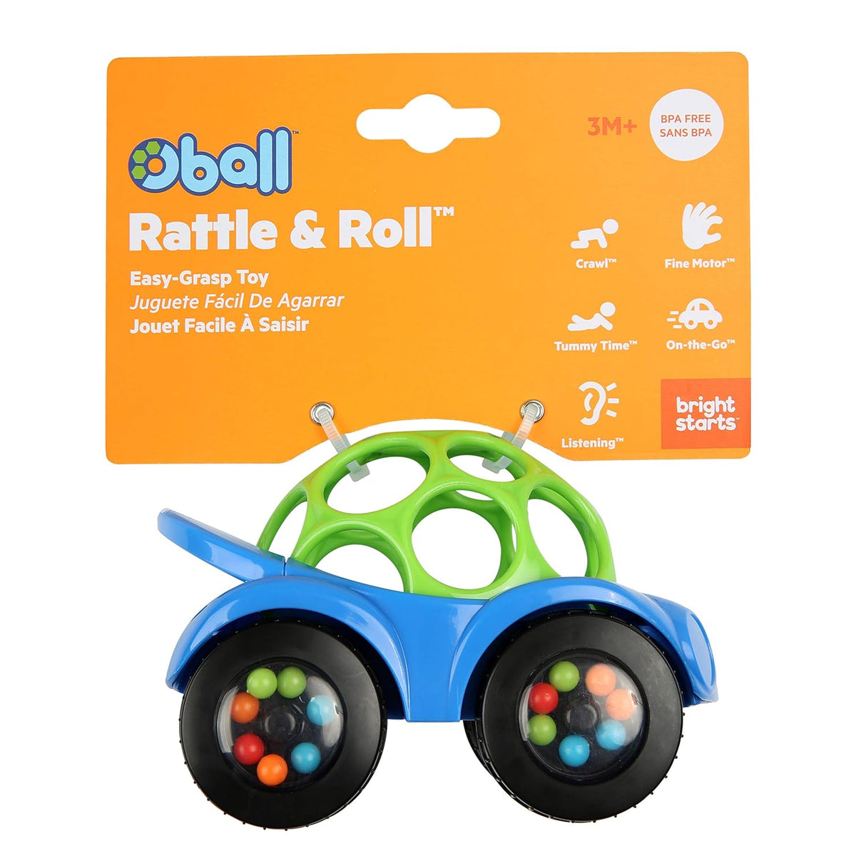 Oball Rattle & Roll Auto Sininen