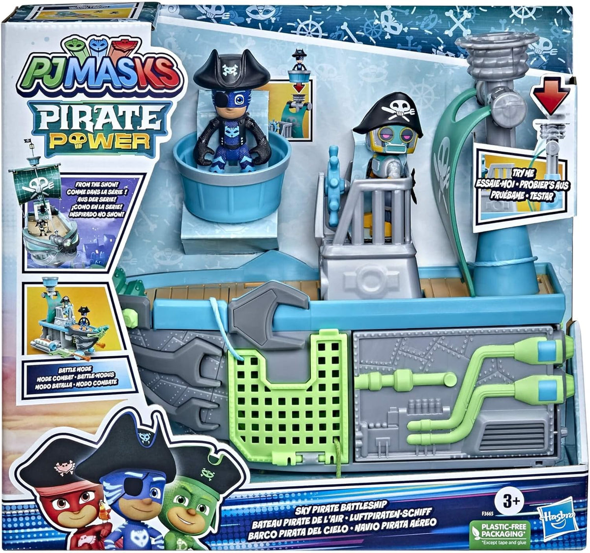PJ Masks Pyjamasankarit Sky Pirate Battleship Merirosvolaiva