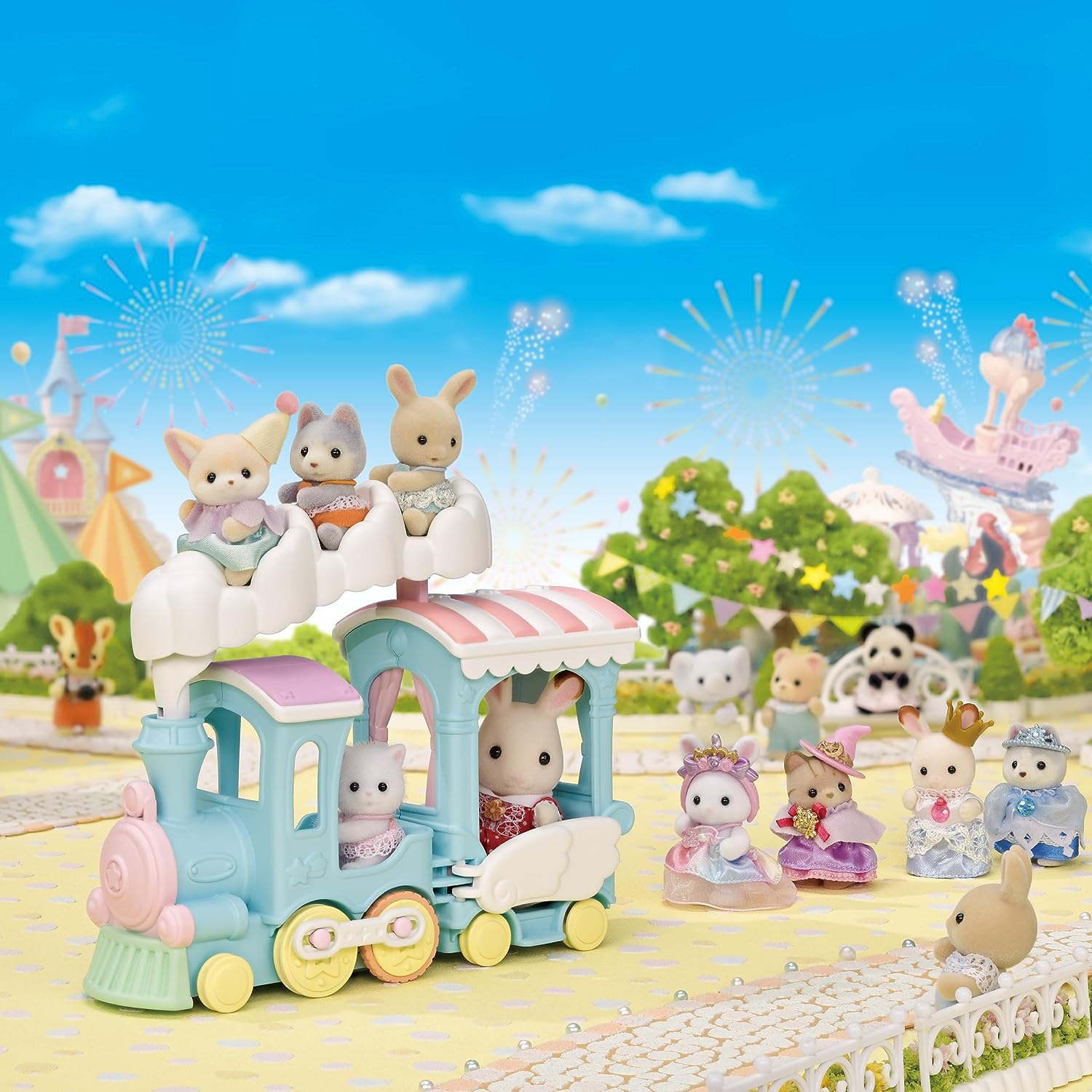 Sylvanian Families 5702 Keinuva Sateenkaarijuna