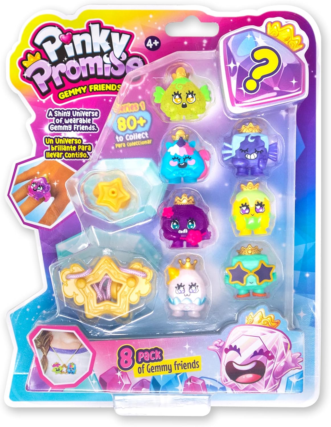 Pinky Promise Gemmy Friends Figuurit 8 kpl