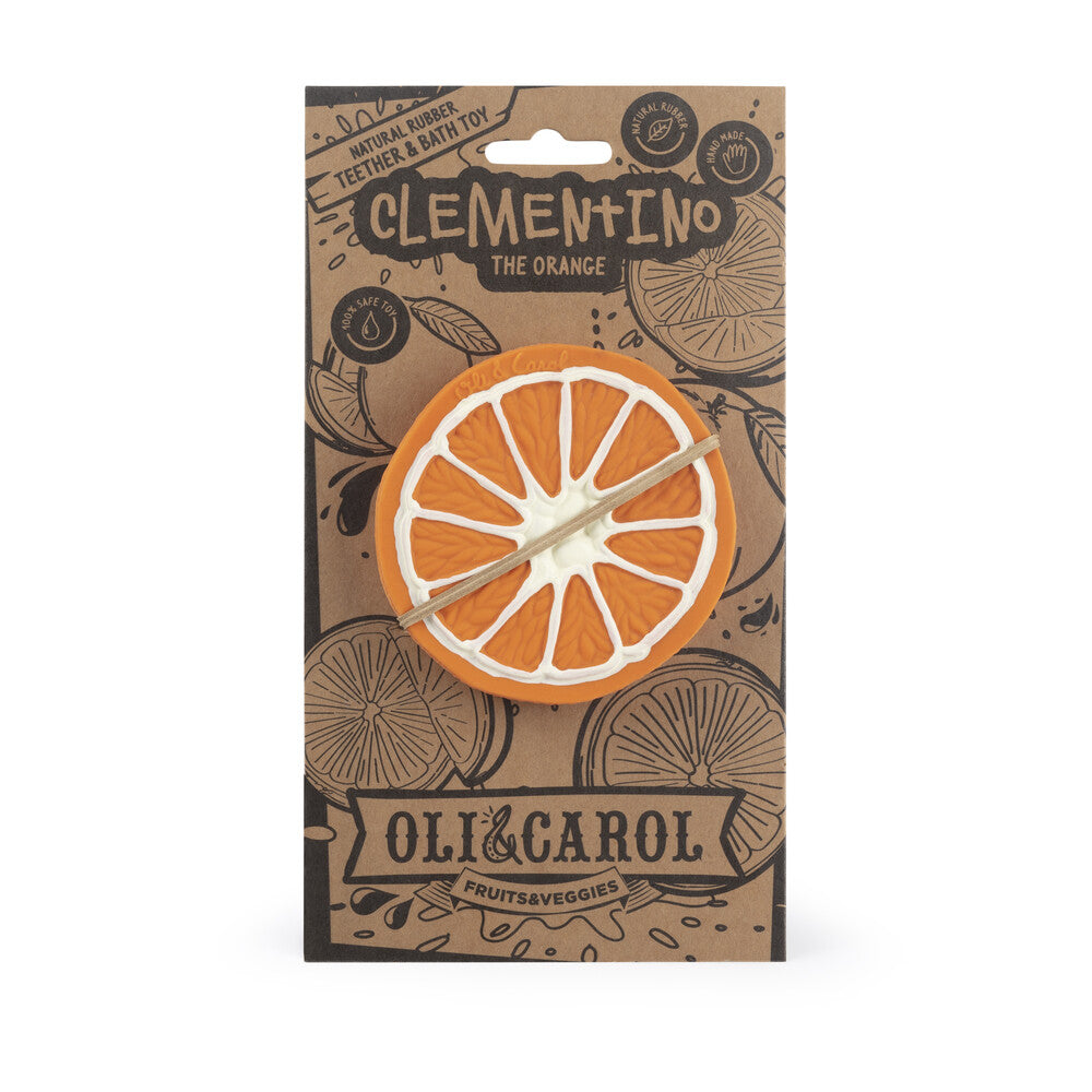 Oli & Carol Luonnonkumi Purulelu Clementino Appelsiini