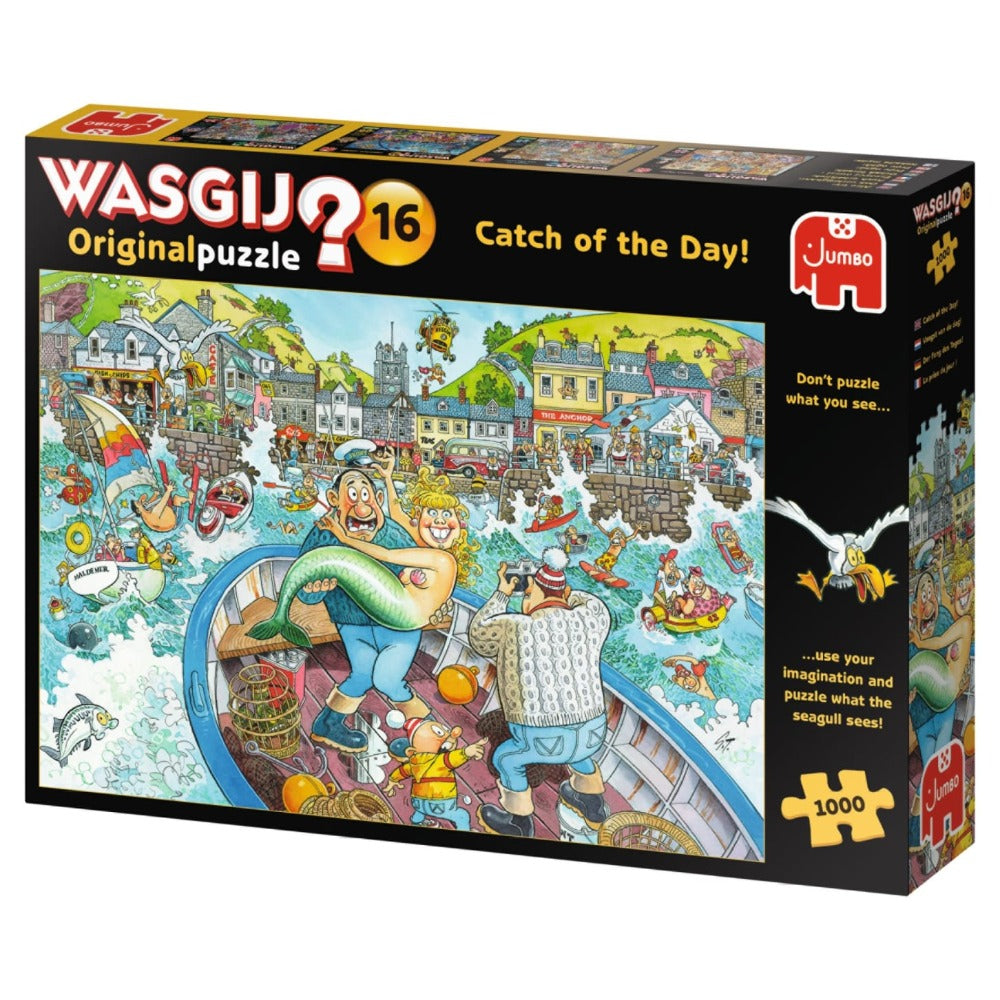 Wasgij Destiny 1000 Palan Palapeli nro 16 Catch Of The Day!