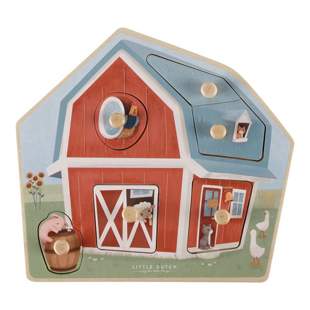 Little Dutch Little Farm Puinen Nuppipalapeli