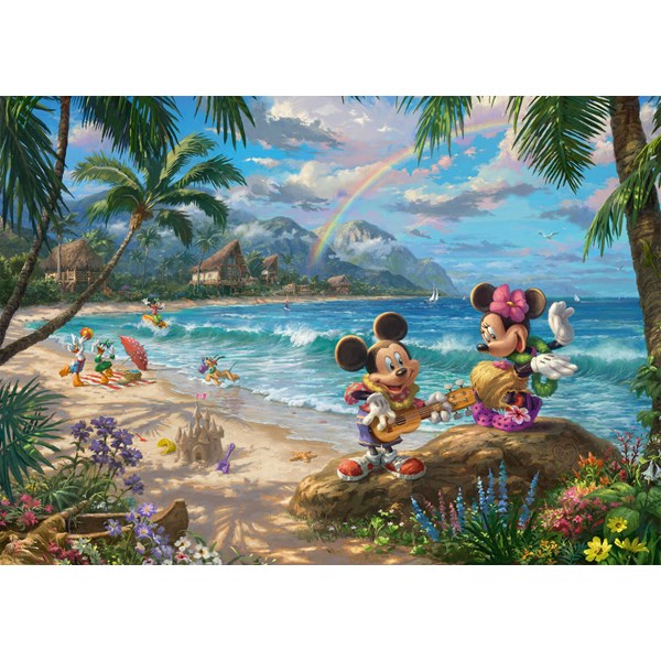 Schmidt Thomas Kinkade 1000 Palan Palapeli Disney Mickey & Minnie Hawajilla