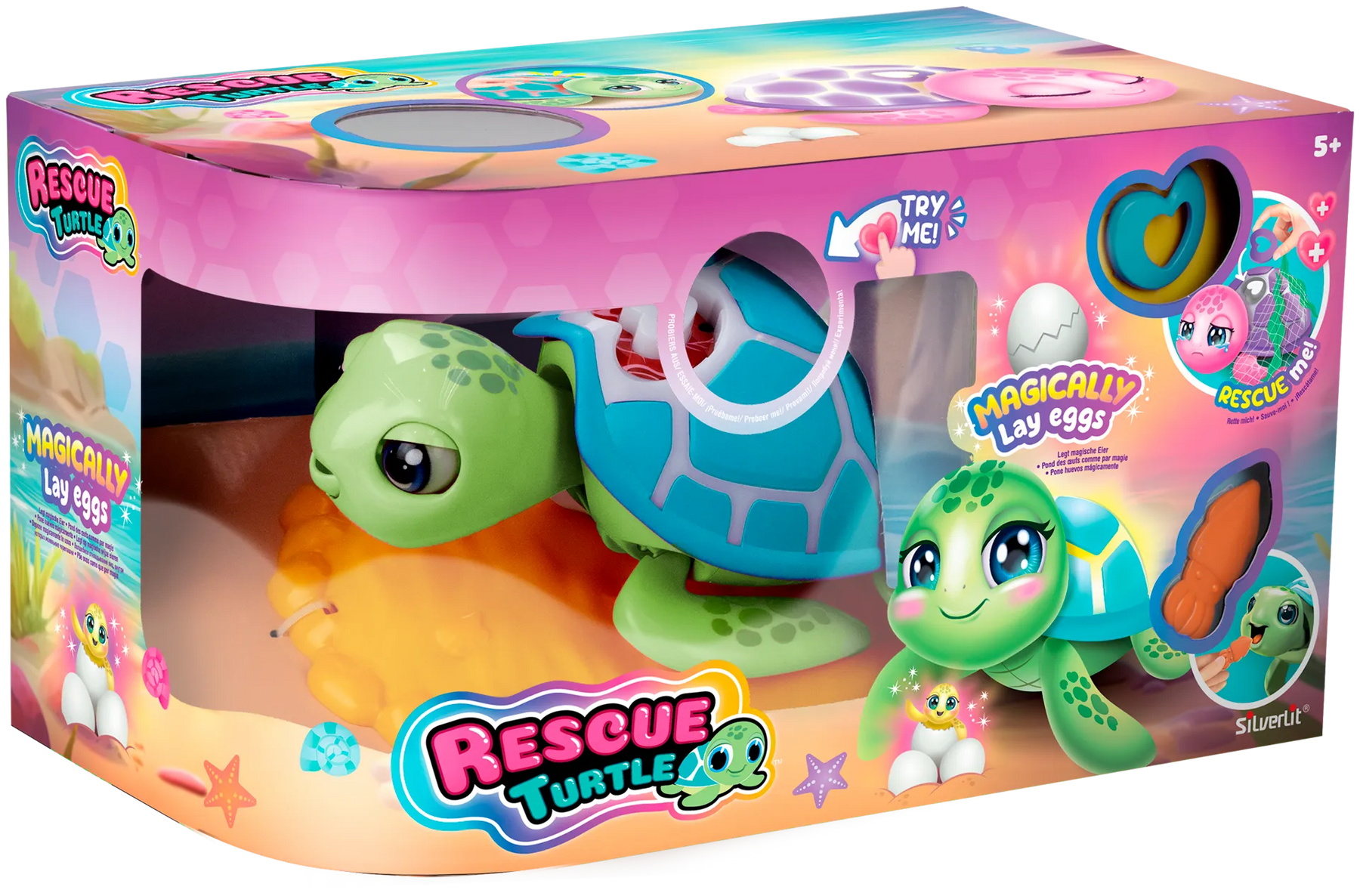 Rescue Turtle Interaktiivinen Kilpikonna Vihreä