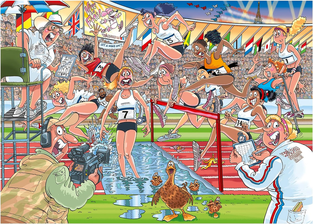Wasgij Nro 44 Original Summer Games! 1000 Palan Palapeli