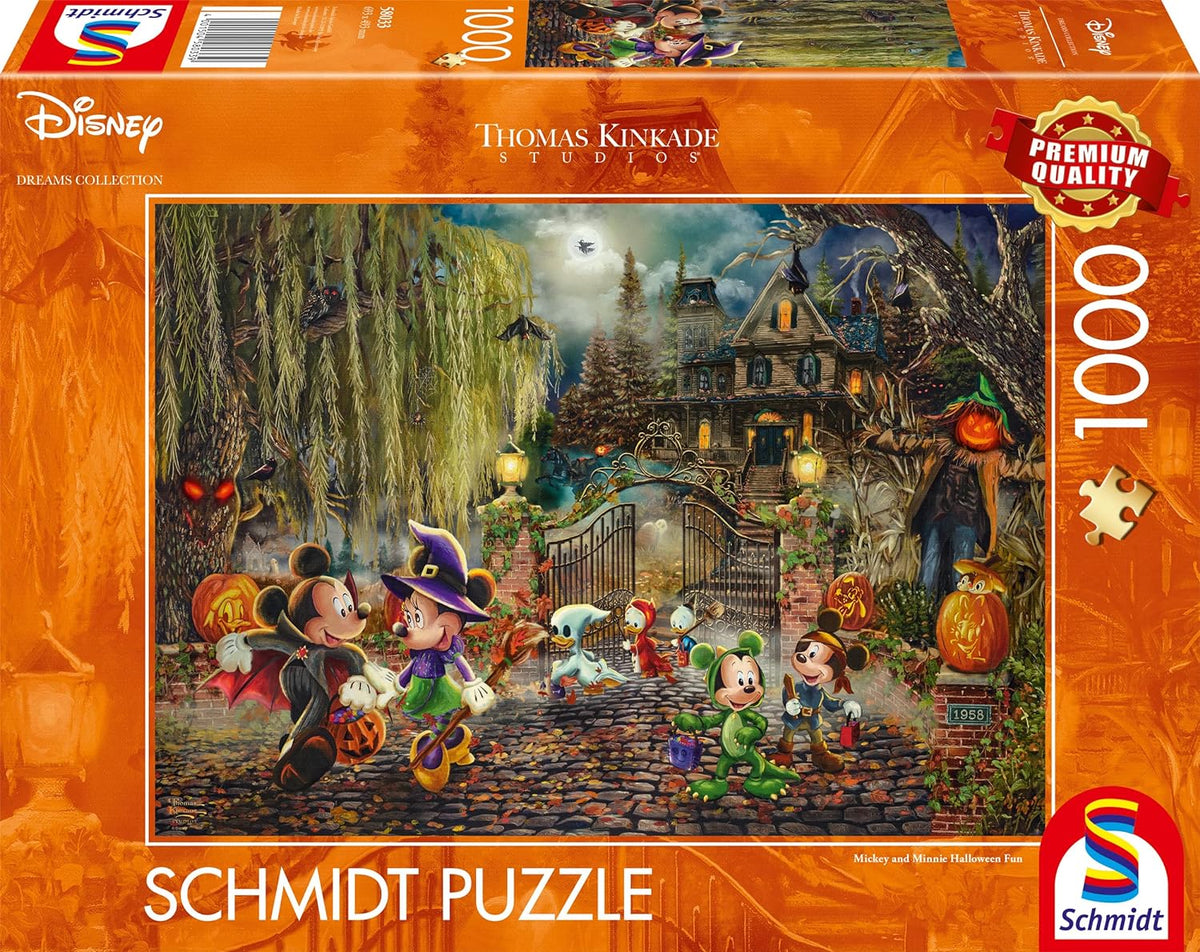 Schmidt Thomas Kinkade 1000 Palan Palapeli Mickey & Minnie Halloween
