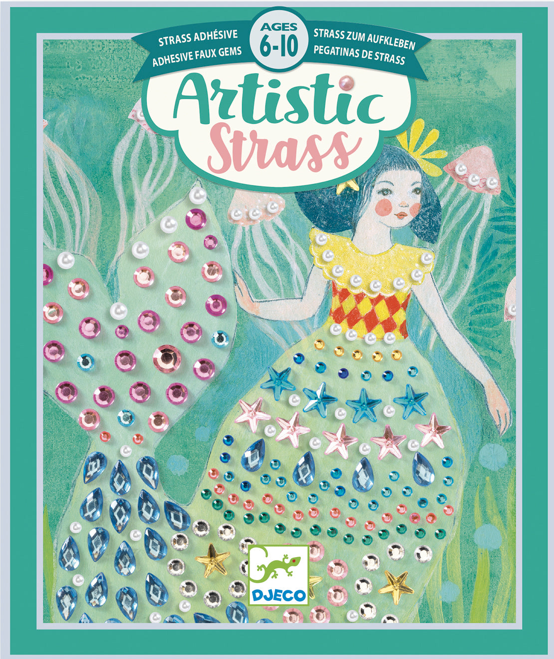 Djeco Artistic Strass Watery Waves Timanttiaskartelusetti