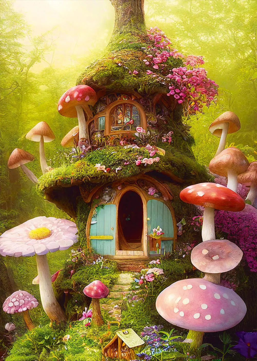 Alipson Puzzle 1000 Palan Palapeli Mushroom House