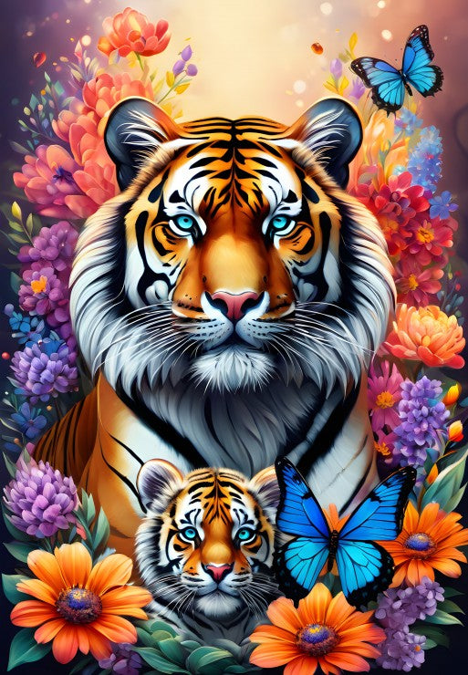 Alipson Puzzle 1000 Palan Palapeli Tigers