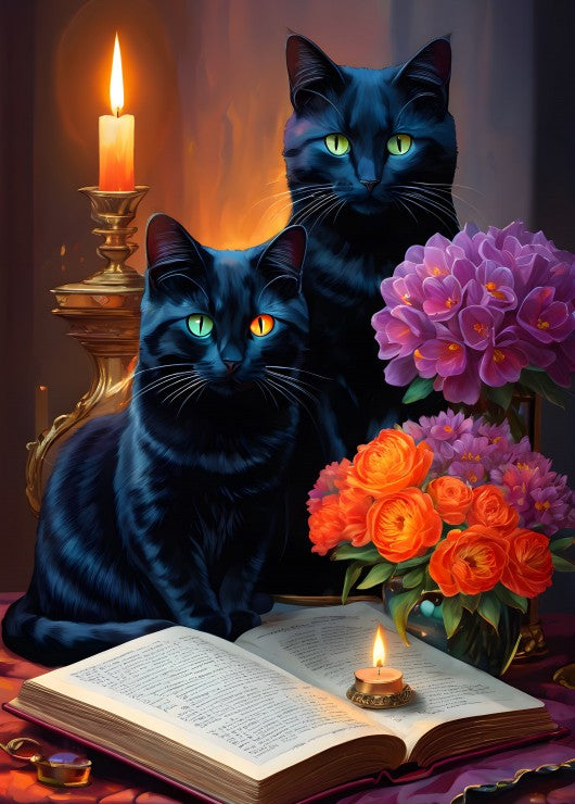 Alipson Puzzle 500 Palan Palapeli Black Cats