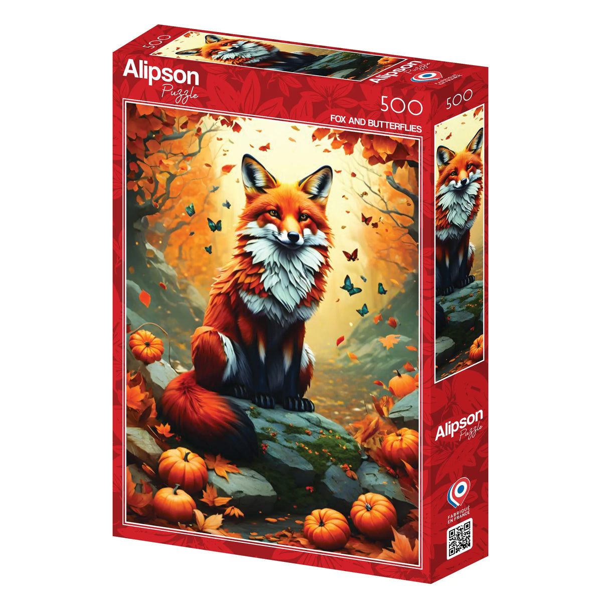 Alipson Puzzle 500 Palan Palapeli Fox and Butterflies