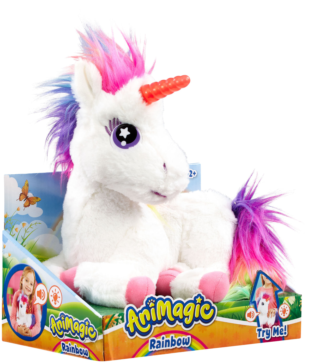 Animagic Rainbow My Glowing Unicorn Interaktiivinen Yksisarvinen