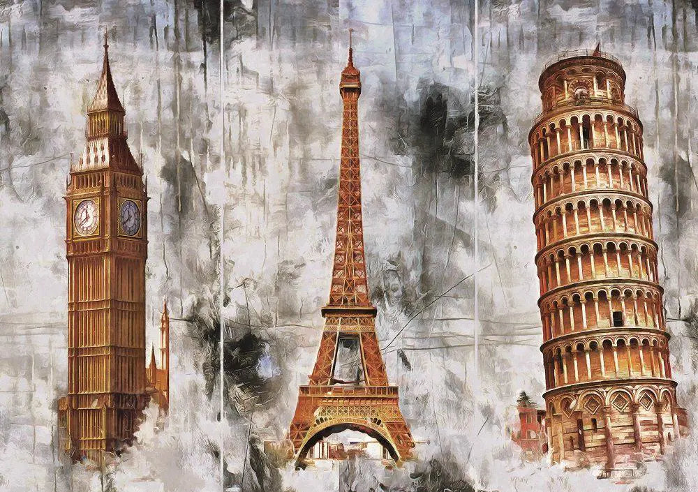 Art Puzzle 1000 Palan Palapeli Three Cities Three Towers