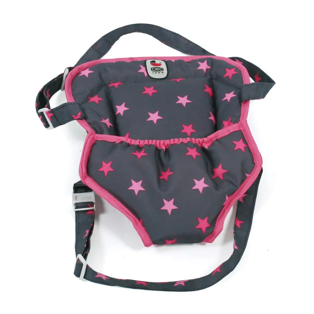 Nuken Rintareppu Harmaa-Pinkki Tähti