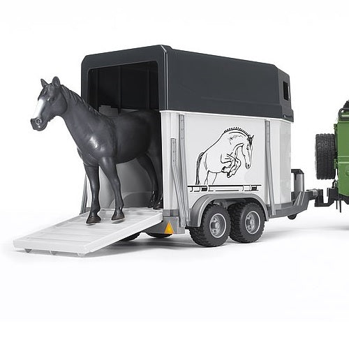Bruder Land Rover Defender + hevostraileri