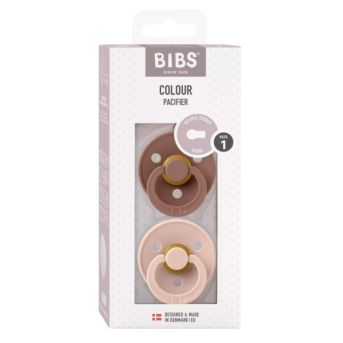 BIBS Colour Tutti 2kpl Koko 1 Woodchuck/Blush