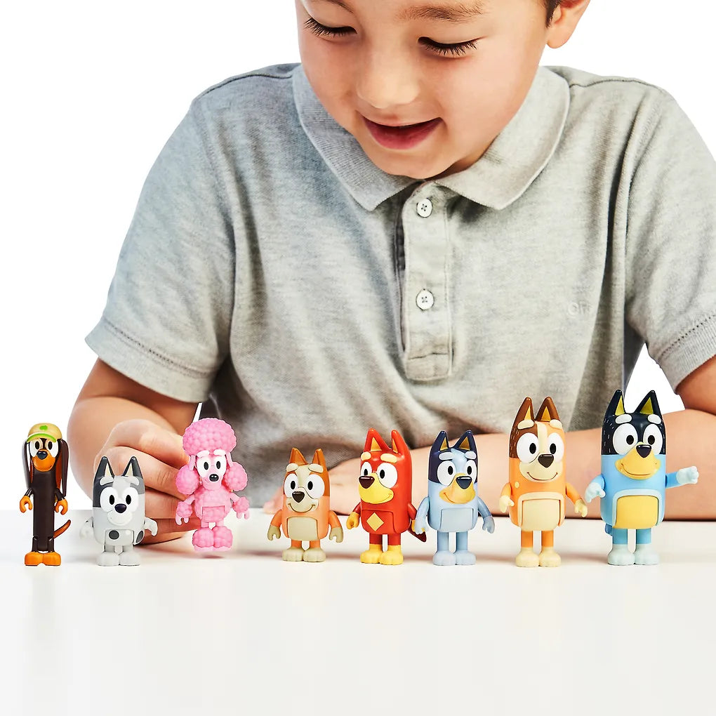 BLUEY Figures Multipack, 8 Hahmoa