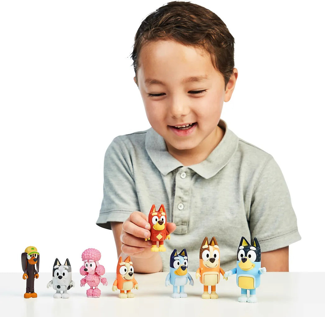 BLUEY Figures Multipack, 8 Hahmoa