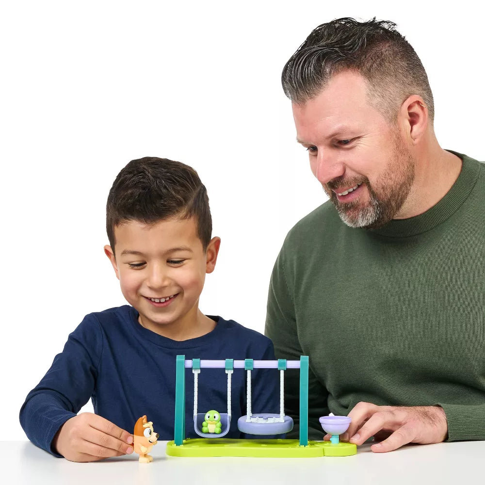 BLUEY Turtleboy -Leikkipaikka ja 2 Hahmoa