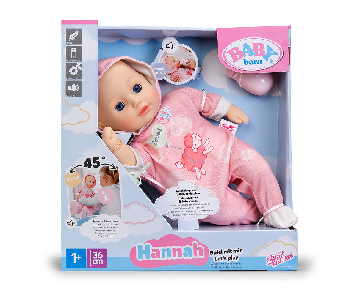 Baby Born Hannah Let's Play Nukke 36cm