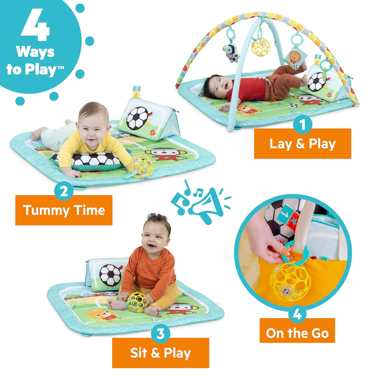 Baby Einstein Grip & Kick Leikkimatto/Aktiviteettimatto