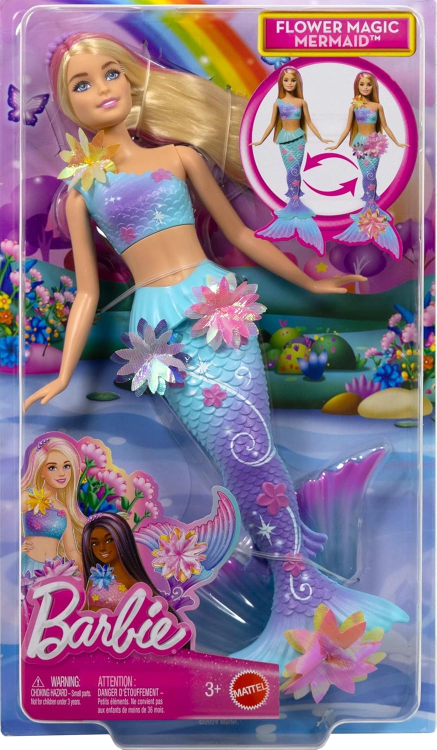 Barbie Blooming Mermaid Merenneito Nukke Lila