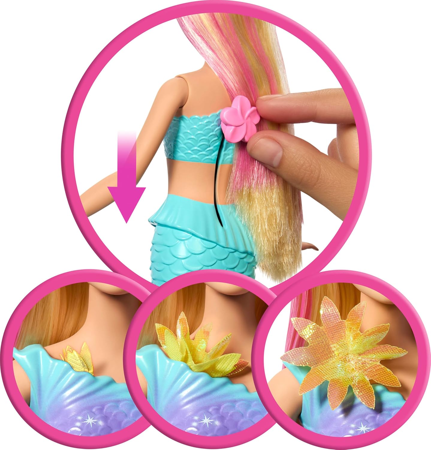 Barbie Blooming Mermaid Merenneito Nukke Lila