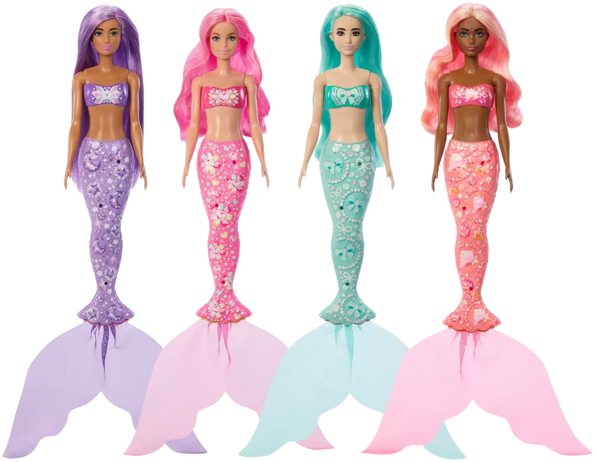 Barbie Color Reveal Merenneito Nukke 6 Yllätystä