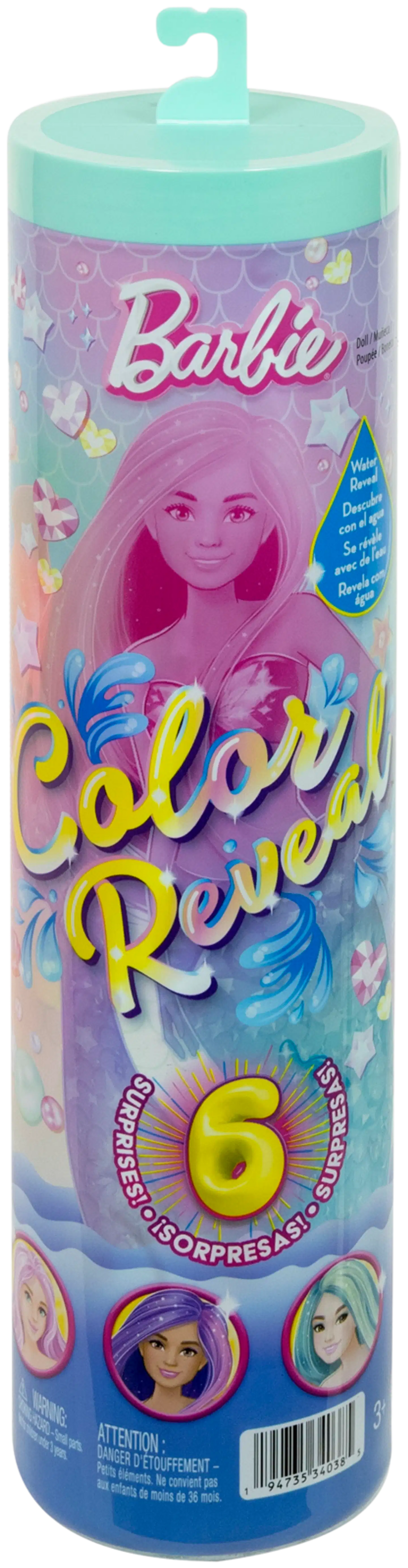 Barbie Color Reveal Merenneito Nukke 6 Yllätystä
