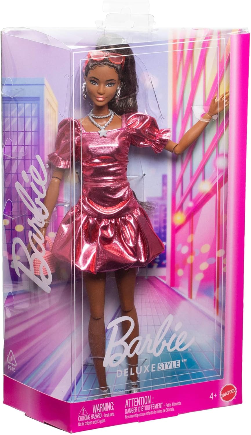 Barbie Deluxe Style Nukke Pinkki Mekko