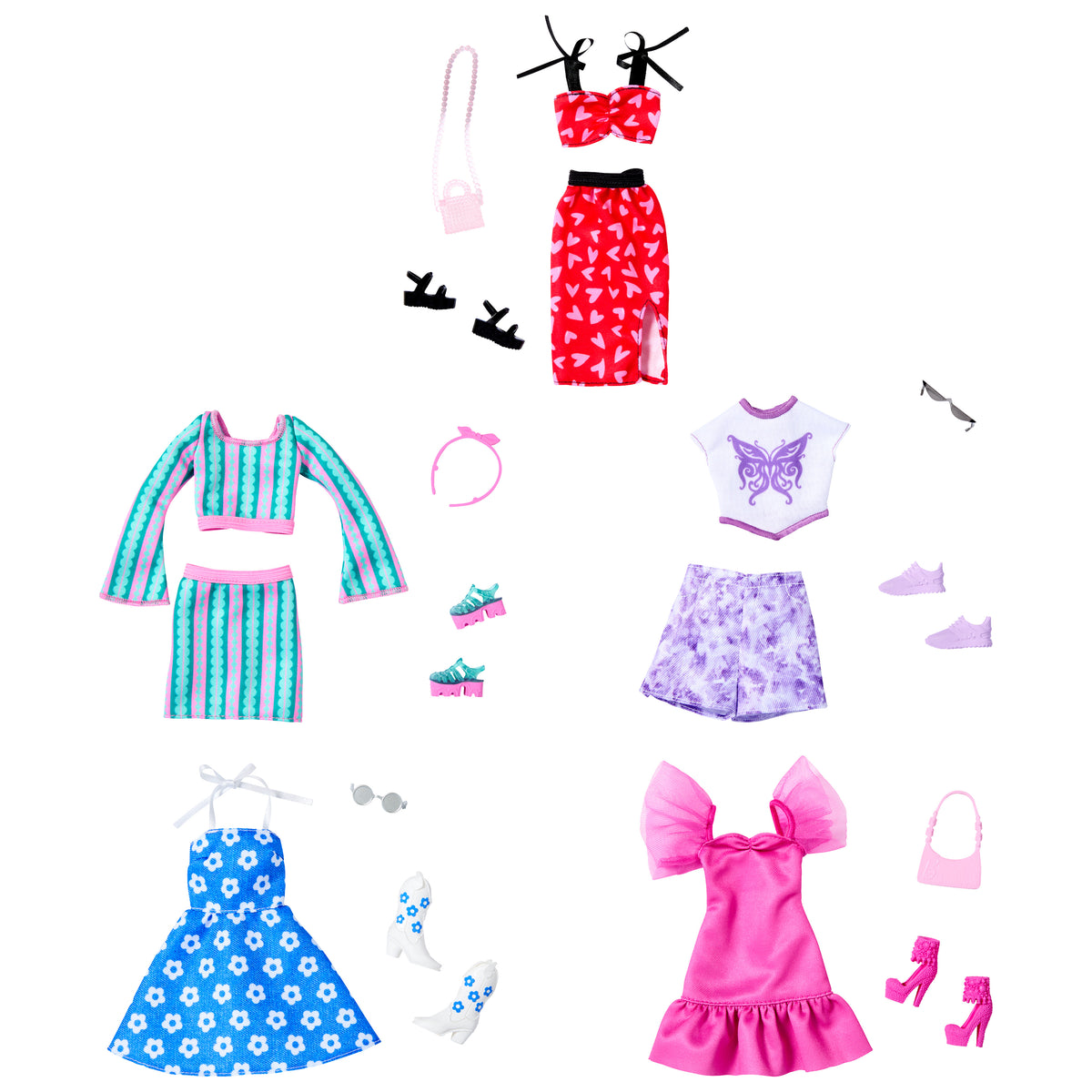 Barbie Fashion Complete Looks Vaate- ja Asustesetti