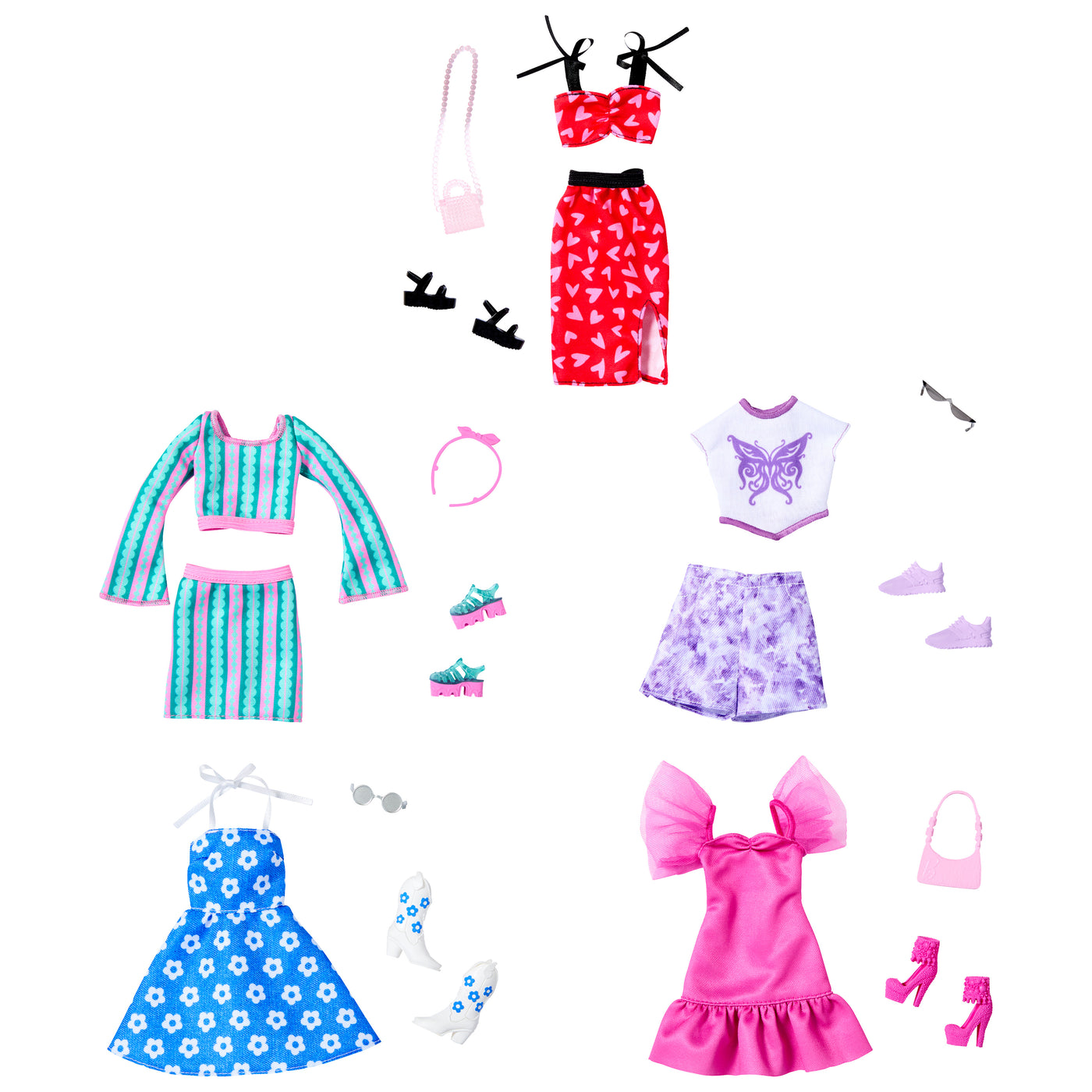 Barbie Fashion Complete Looks Vaate- ja Asustesetti