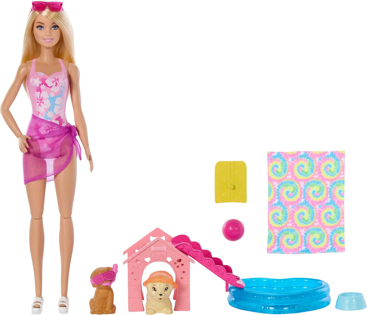 Barbie Puppy Pool Party Leikkisetti
