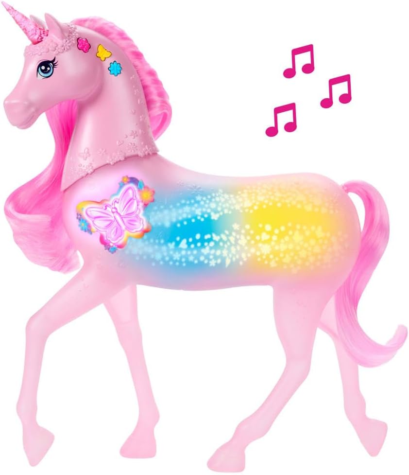 Barbie Sparkle Lights Unicorn Yksisarvinen Valoilla