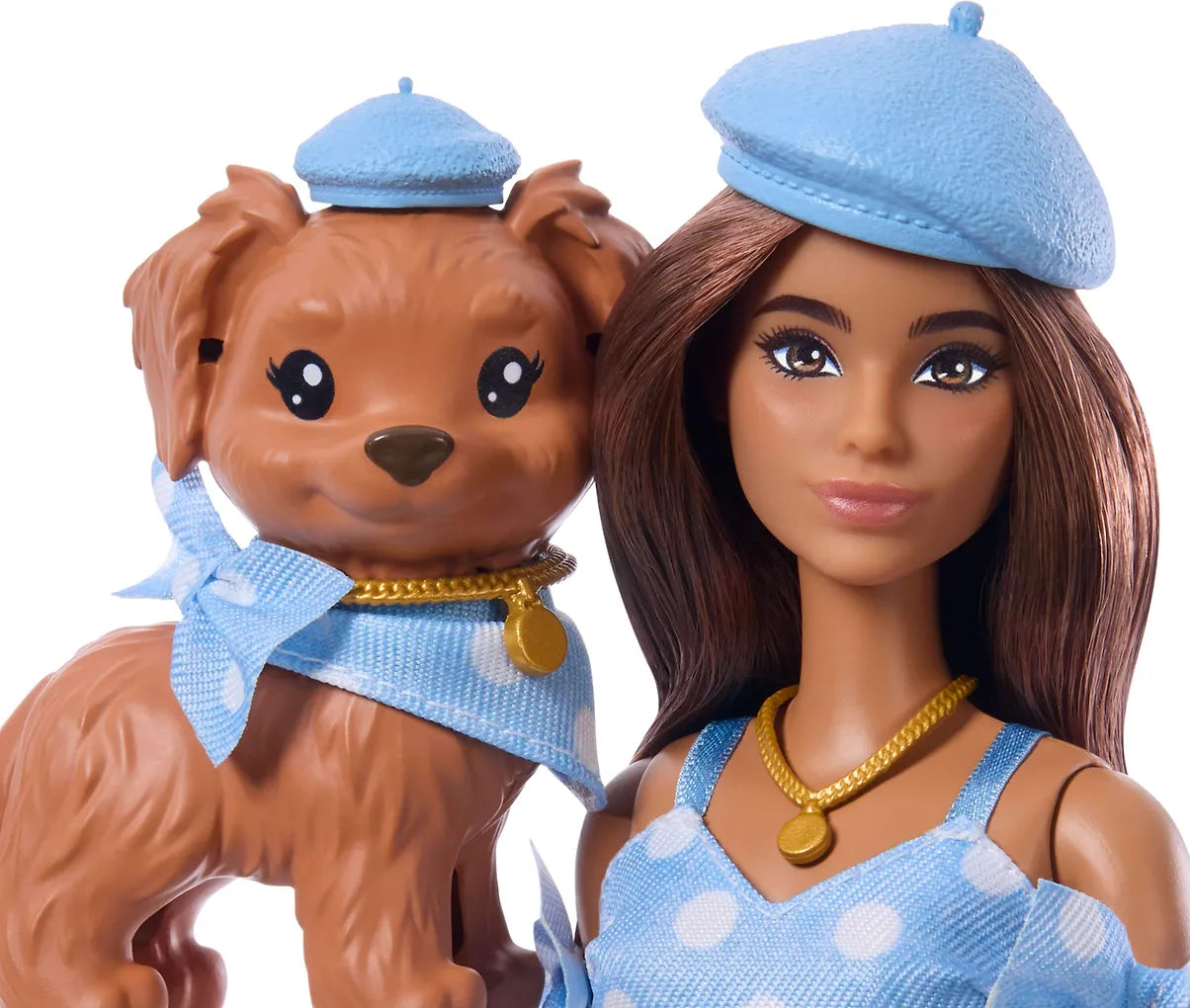 Barbie Twinning Looks Nukke ja Lemmikki Brunette