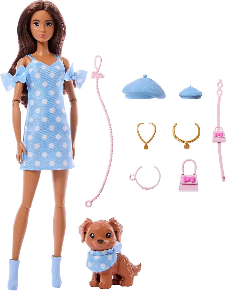 Barbie Twinning Looks Nukke ja Lemmikki Brunette