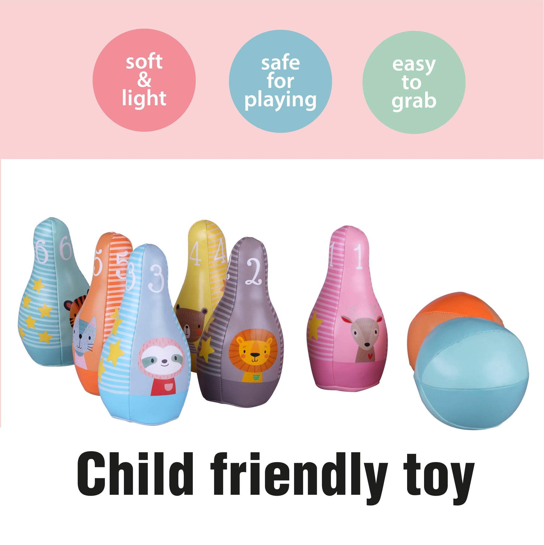 Barbo Toys Bobo Pehmeä Keilasetti