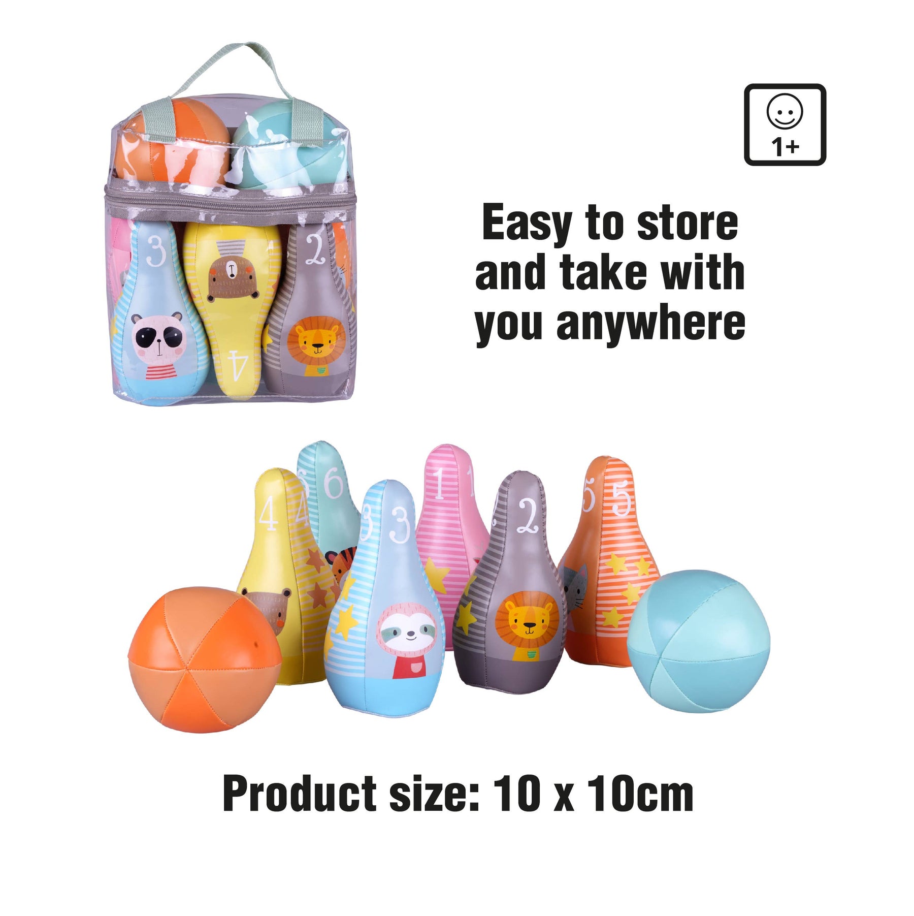 Barbo Toys Bobo Pehmeä Keilasetti