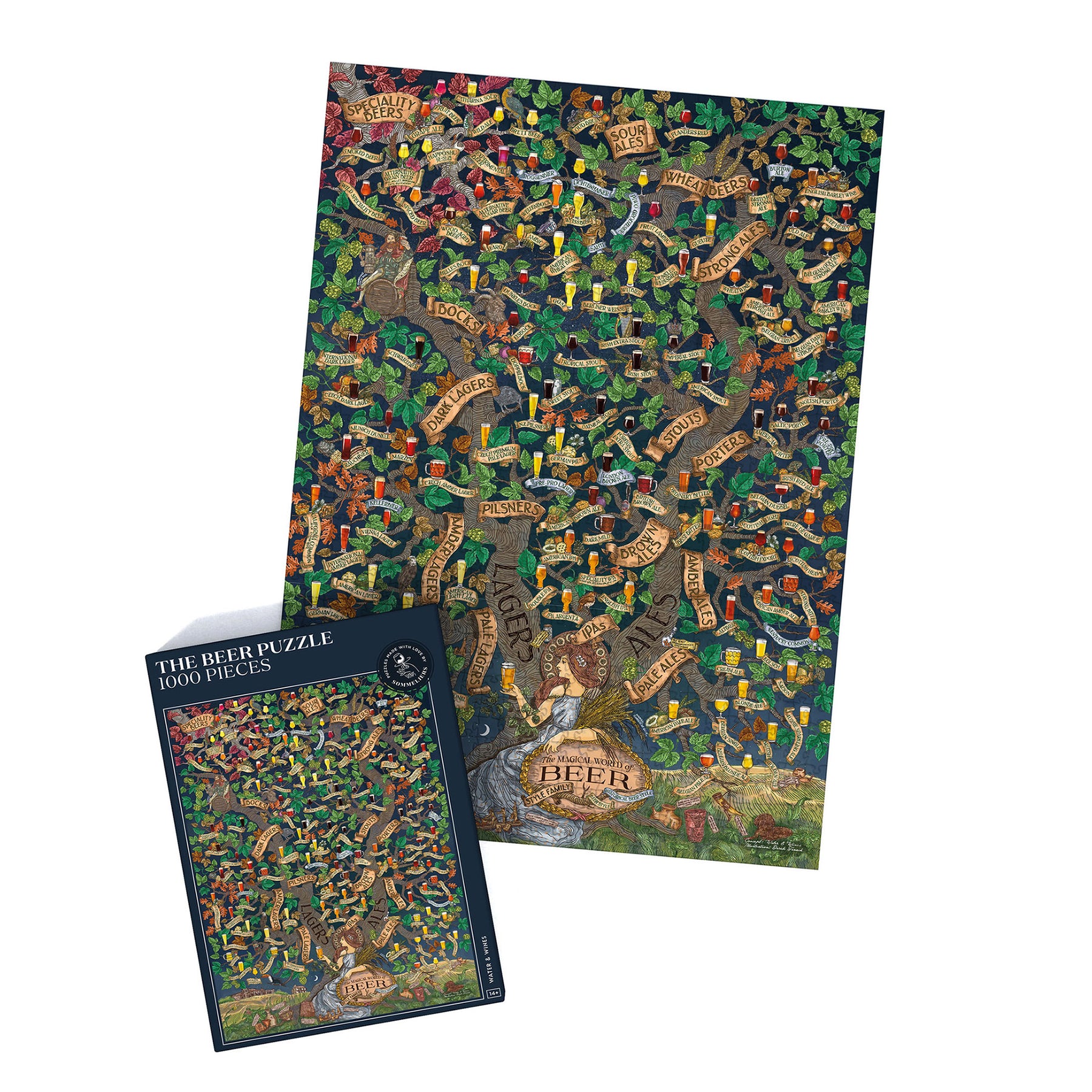 Water And Wines The Beer Puzzle 1000 Palan Palapeli