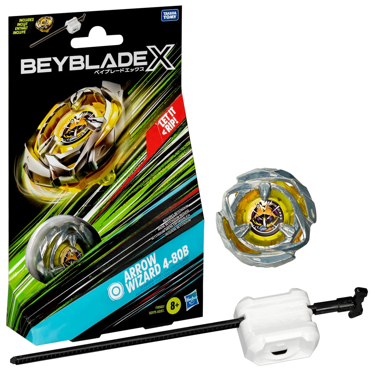 Beyblade Hyrrä X Starter Pack Arrow Wizard 4-80B